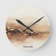Texte personnalisé Horloge murale en acrylique Ter