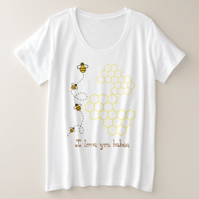 Texte personnalisé J'adore toi bébé mignon artwork (Design devant)