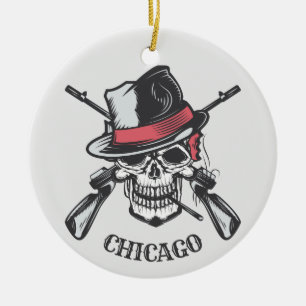 Texte personnalisé Ornement crâne et armes