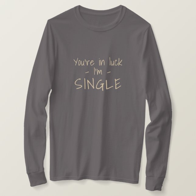 Texte personnalisé "SINGLE" chemises & vestes (Design devant)