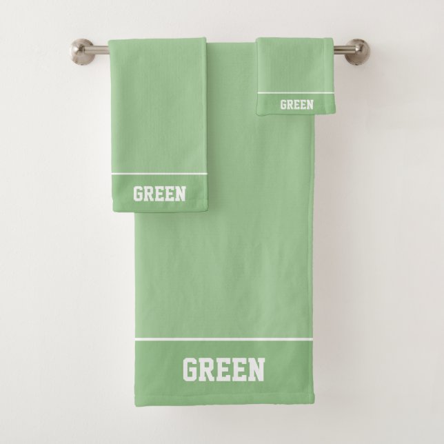 Texte personnalisé sur fond vert clair (En situation)