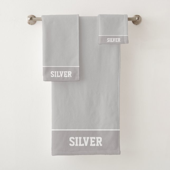 Texte personnalisé sur gris argent clair (En situation)
