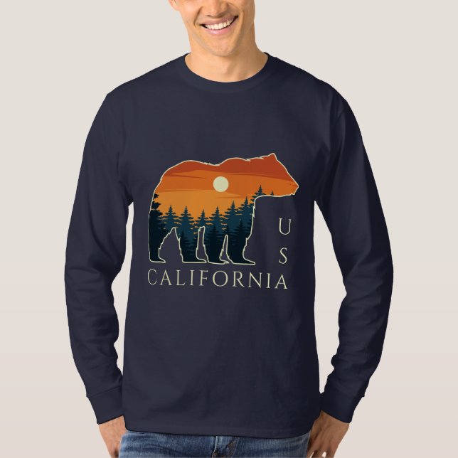 Texte personnalisé T-shirt Ours Forêt (Devant)