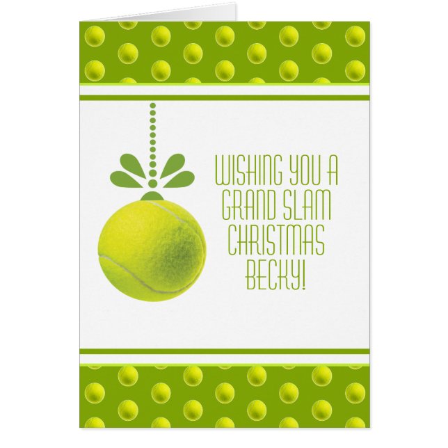 Texte personnalisé  vert Tennis Noël (Devant)