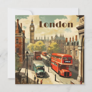 Texte personnalisé Vintage Londres Big Ben