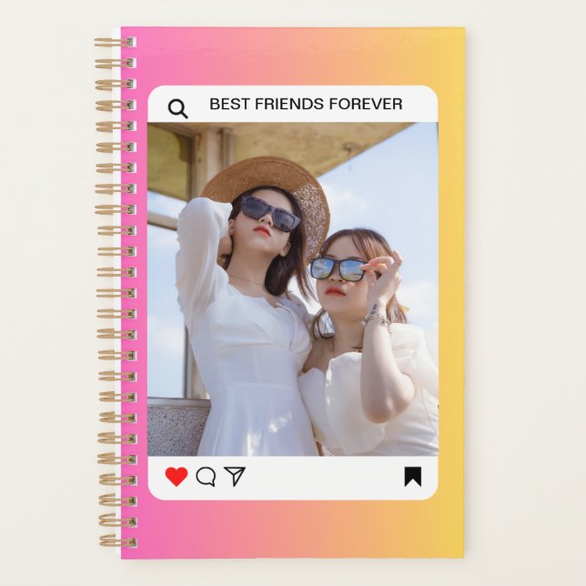 texte photo personnalisé instagram rose moderne (Devant)