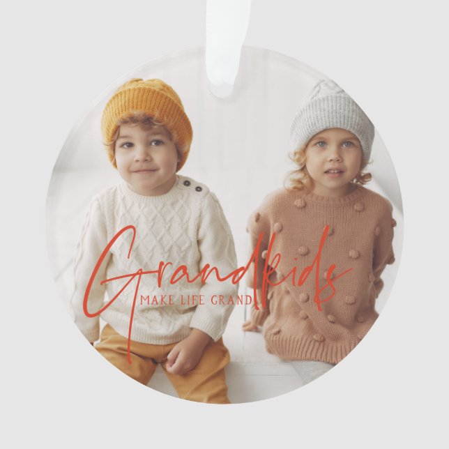 Texte Rouge | Les petits-enfants rendent la vie gr (devant)