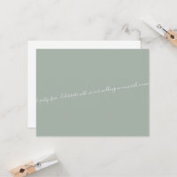 Texte Sage/White Script uniquement Mariage Enregis