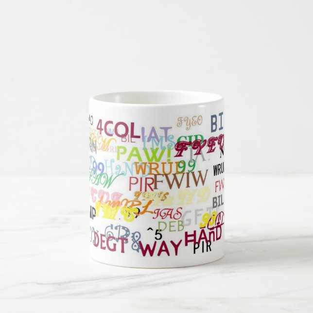 Texte salissant la tasse de café de masselotte (Centre)
