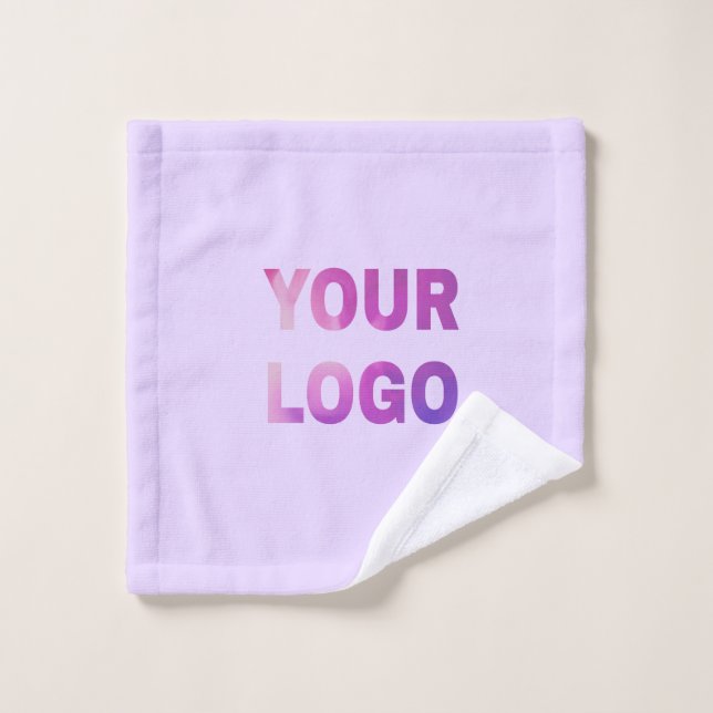 texte simple minimal ajoutez votre logo/design ici (Gant de toilette)