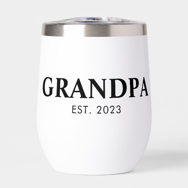 Texte Simple Minimal Grand-père Fondé Année d'Etab (Avant)