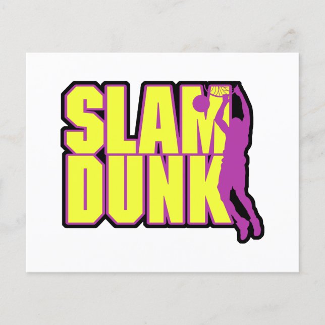 texte slam dunk jaune et violet (Devant)