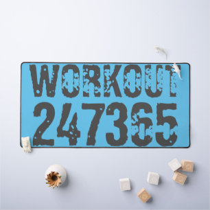 Texte usé et rayé Workout 247365 bleu
