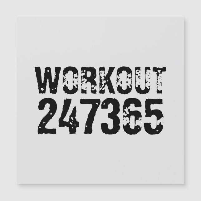 Texte usé et rayé Workout 247365 noir (Devant)