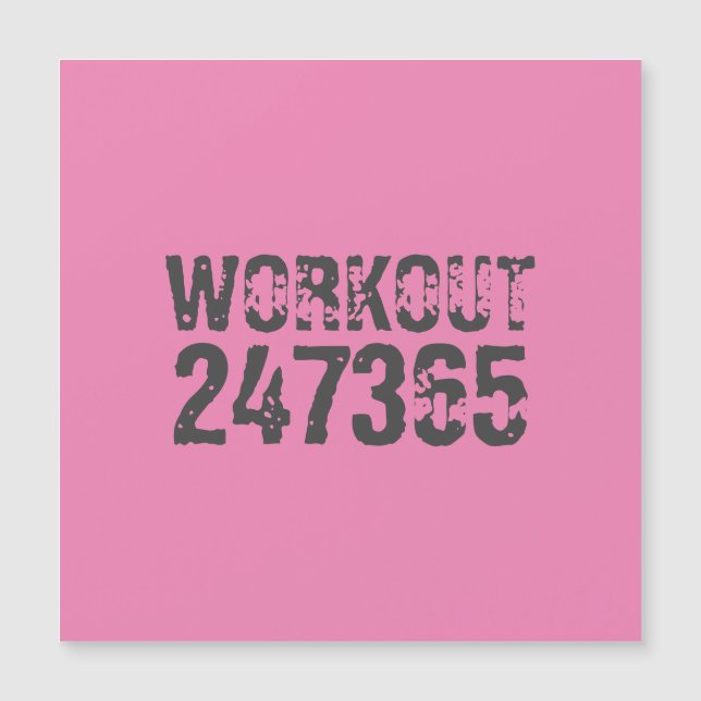 Texte usé et rayé Workout 247365 rose (Devant)