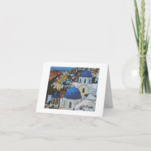 Textile Art Grèce Carte pour notes