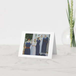 Textile Art Grèce Carte pour notes