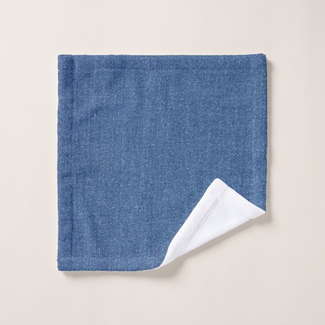 Textile fabric bleu fashion jean denim (Gant de toilette)