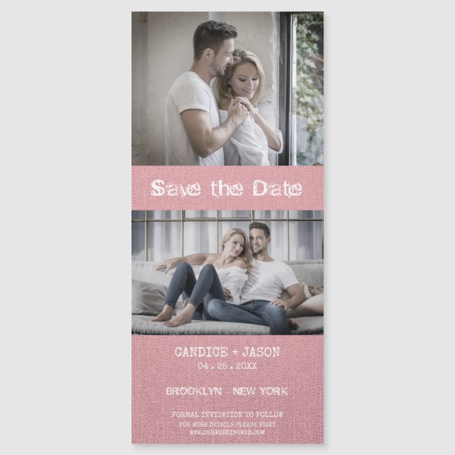 Textile rose Textile Couple romantique (Devant)