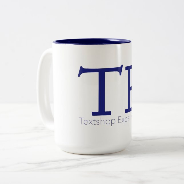 Textshop expérimente tasse de café (Devant gauche)