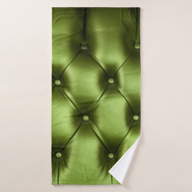 texture Arrière - plan du capitone vert foncé auth (Serviette de bain)