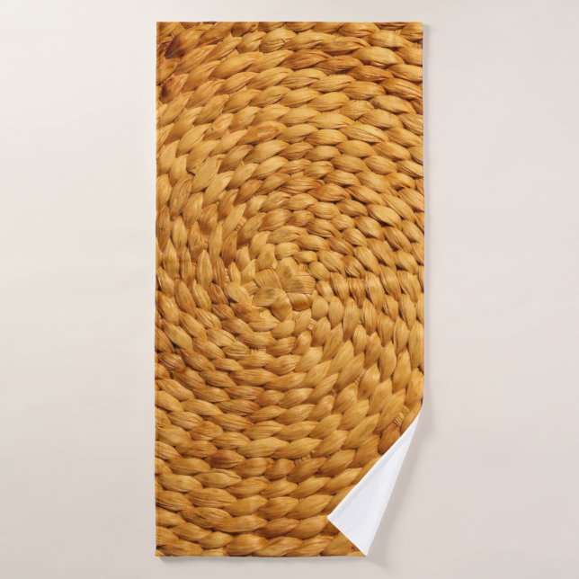 texture arrière - plan tissée brun (Serviette de bain)