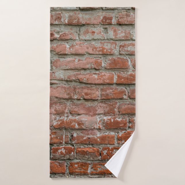 Texture. Brick. Mur. Un arrière - plan avec attrit (Serviette de bain)