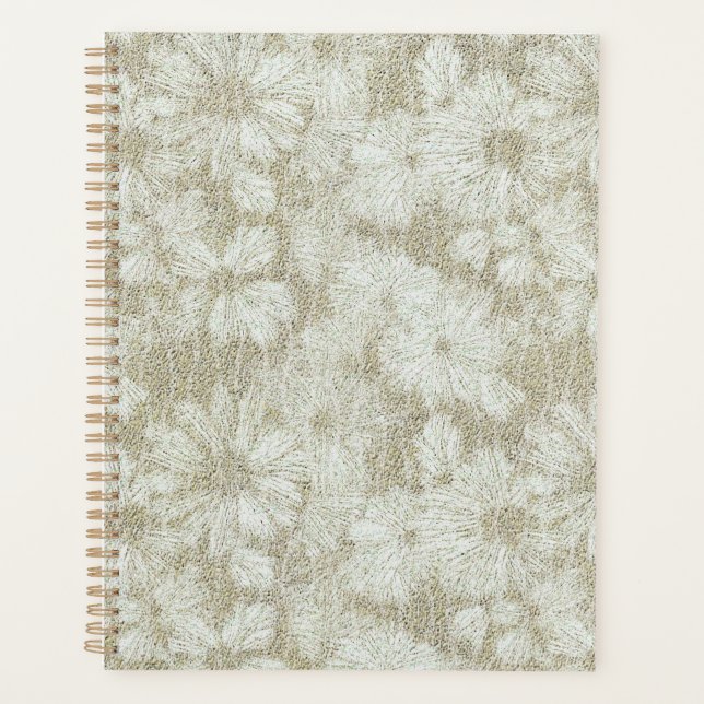Texture crémeuse veloutée de marguerite florale (Devant)