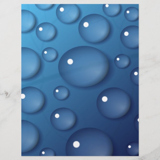 Texture de goutte d'eau bleue (Devant)