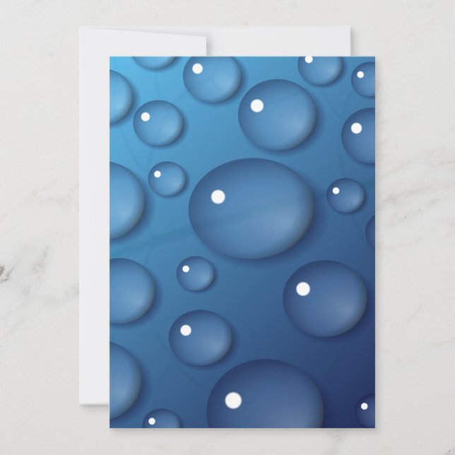 Texture de goutte d'eau bleue (Devant)