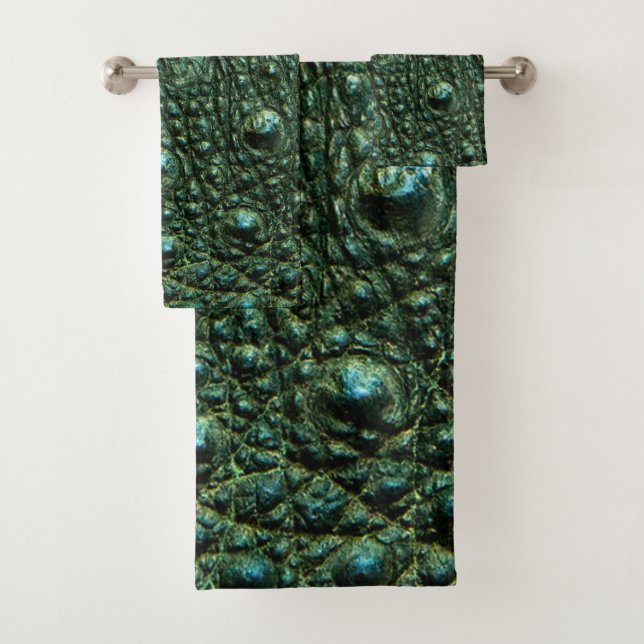 Texture de la peau de l'alligator vert (En situation)