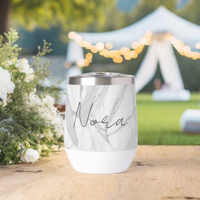 Texture de marbre personnalisée gris blanc (Mariage (pivoté))