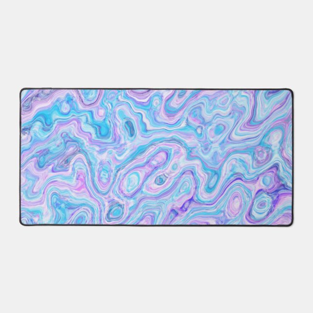 Texture de marbre violet bleu peinture liquide abs (Recto)
