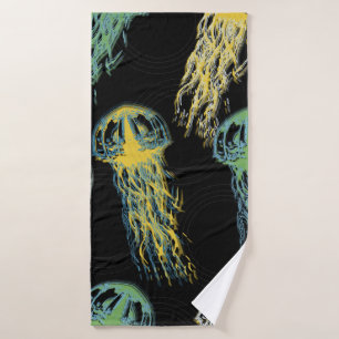 Texture de méduse dessinée à la main. Raster, main