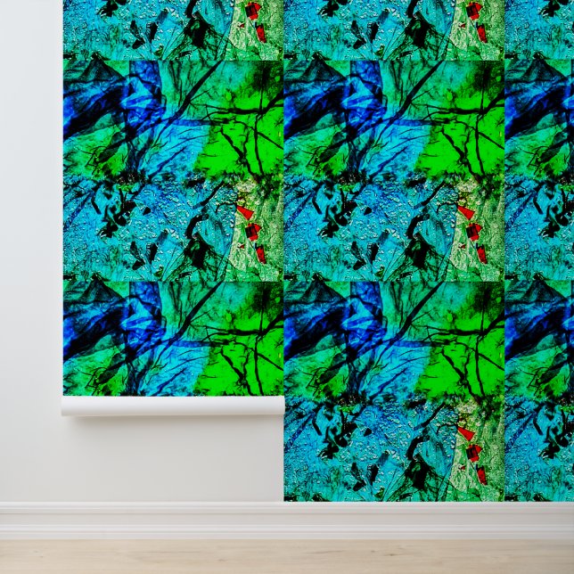 Texture de papier peint bleu vif,Dazzling frais bl (Application)