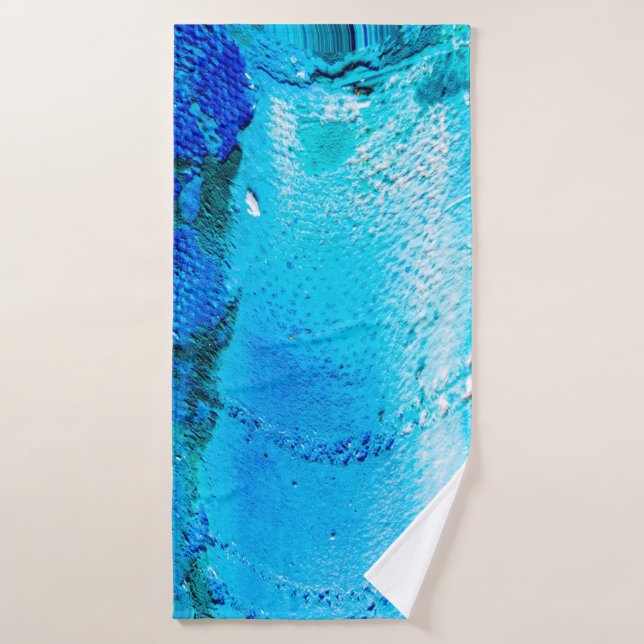 Texture de peinture à l'huile Abstraite sur toile, (Serviette de bain)