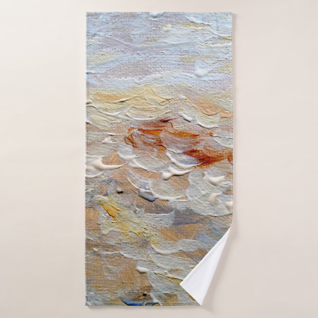 Texture de peintures à l'huile, fond d'art fin, ab (Serviette de bain)