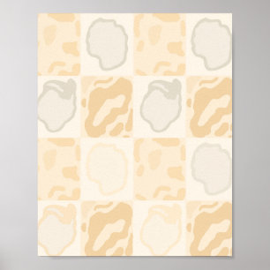 Texture de plâtre minimaliste Art mural beige neut