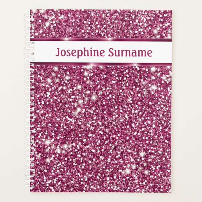 Texture de scintillement rose faux avec texte pers (Devant)