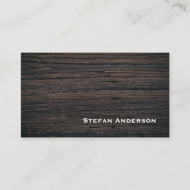 Texture en bois carte de visite professionnel (Devant)
