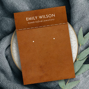 TEXTURE EN CUIR TANÉ ÉTUDIANT CARTE D'AFFICHAGE