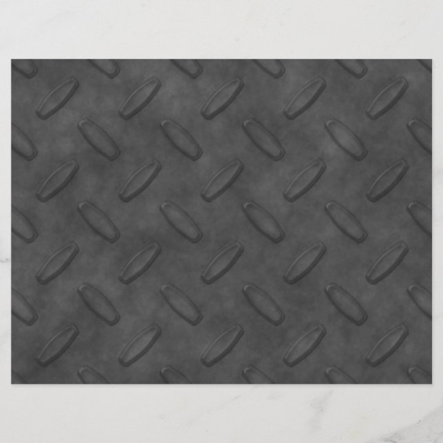 Texture en tôle diamant gris foncé (Devant)