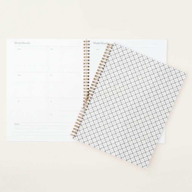 Texture Géométrique Monochrome|Motif Diamant Sans  (Devant avec enveloppe)