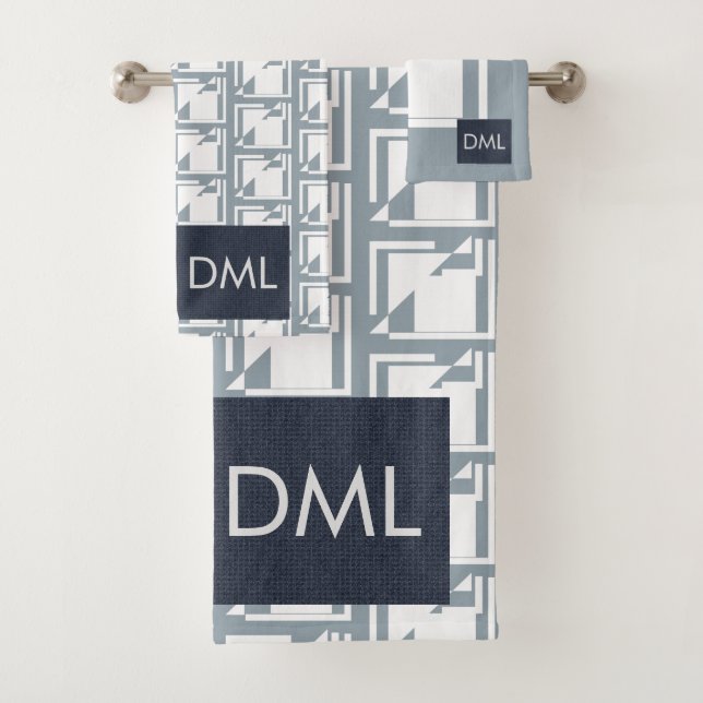 Texture géométrique Motif de tons Bleus chauds (En situation)