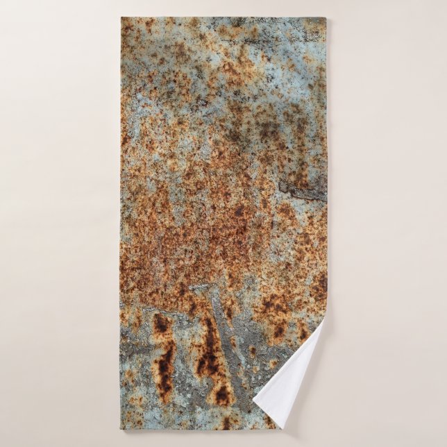 Texture métallique avec rayures et fissures. VINTA (Serviette de bain)