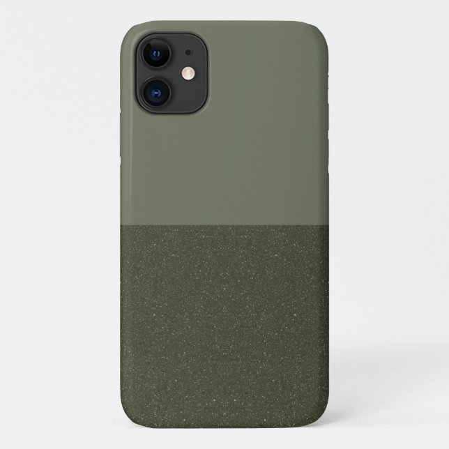 Texturé Moss Moss Green iPhone 11 Coque (Personnal (Dos)