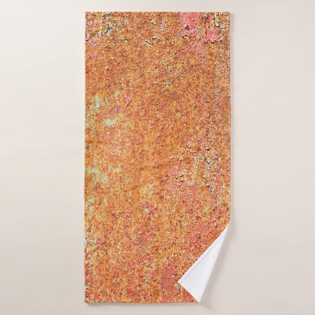 Texture of the old painted metalabstract, age, anc (Serviette de bain)