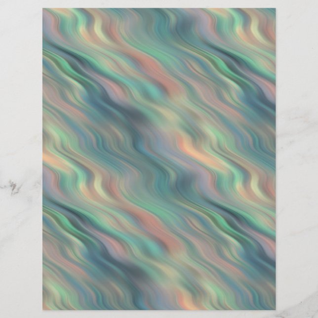 Texture ondulée Iris bleu (Devant)