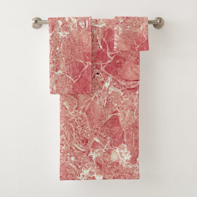 Texture rose en marbre d'or (En situation)