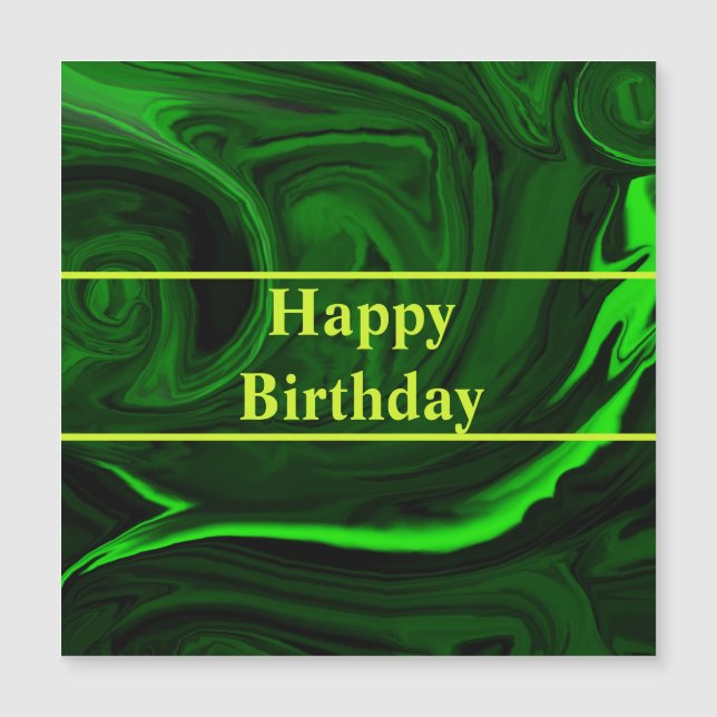 texture verte pierre de malachite, personnalisée (Devant)